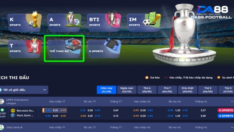 Thể Thao Ảo - Sảnh Game Đình Đám Nhất Thị Trường Châu Á 2 Sân chơi mang đến sự tiện lợi tuyệt vời cho cược thủ